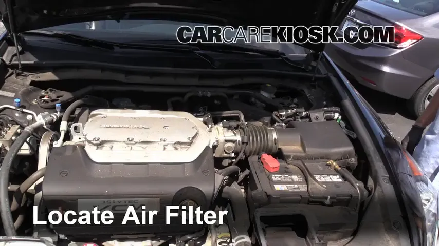 2012 Honda Accord EX-L 3.5L V6 Sedan Air Filter (Engine) Replace